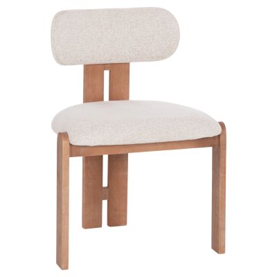 DINING CHAIR KARVO HM18252.01 FABRIC IN BEIGE--BEECH WOOD 57x50x79Hcm.