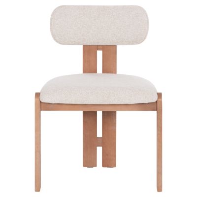 DINING CHAIR KARVO HM18252.01 FABRIC IN BEIGE--BEECH WOOD 57x50x79Hcm.