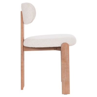 DINING CHAIR KARVO HM18252.01 FABRIC IN BEIGE--BEECH WOOD 57x50x79Hcm.