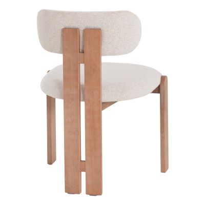 DINING CHAIR KARVO HM18252.01 FABRIC IN BEIGE--BEECH WOOD 57x50x79Hcm.