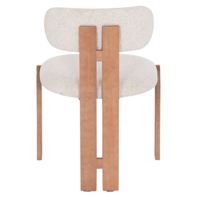 DINING CHAIR KARVO HM18252.01 FABRIC IN BEIGE--BEECH WOOD 57x50x79Hcm.