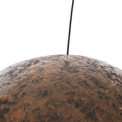 CEILING PENDANT LAMP STONE-LOOK STONER (L) HM4419.03 BROWN/GREY--73x55x40Hcm.