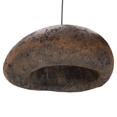 CEILING PENDANT LAMP STONE-LOOK STONER (L) HM4419.03 BROWN/GREY--73x55x40Hcm.