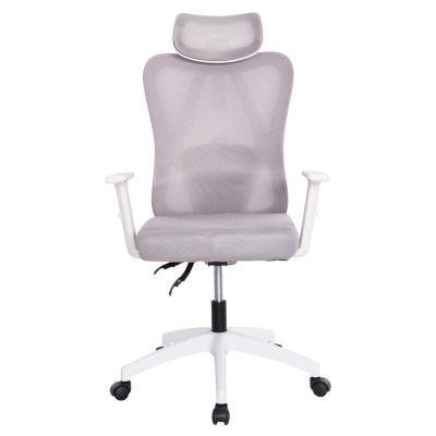 ОФИС СТОЛ MEXER HM1195.02 СИВА МРЕЖА-БЯЛА МЕТАЛНА ОСНОВА И НАЙЛОНОВА РАМКА 60x49x130Hcm.