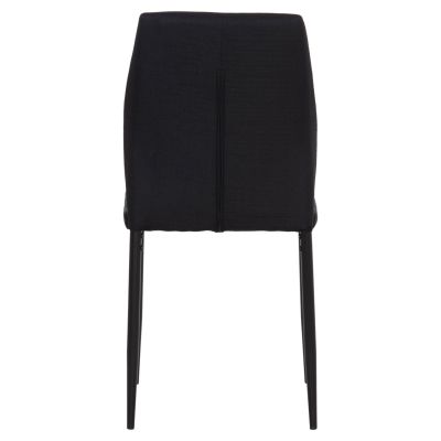 DINING CHAIR DIAZ HM18346.02 BLACK FABRIC & METAL LEGS 43x52x87Hcm.