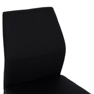 DINING CHAIR DIAZ HM18346.02 BLACK FABRIC & METAL LEGS 43x52x87Hcm.