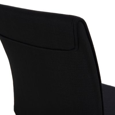 DINING CHAIR PERKY HM18347.02 BLACK FABRIC & METAL LEGS 44x60x87Hcm.