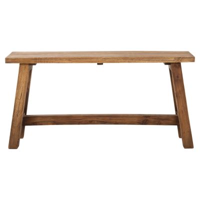 SIDE TABLE RANCH HM9752 MAHOGANY WOOD IN NATURAL COLOR 90x25x45Hcm.