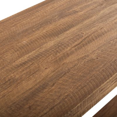 SIDE TABLE RANCH HM9752 MAHOGANY WOOD IN NATURAL COLOR 90x25x45Hcm.