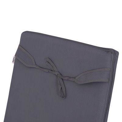 BEACH LOUNGER KORINOS HM10771.30T PINE WOOD IN WALNUT--CUSHION IN GREY 79x204x77Hcm.