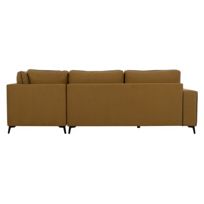 DIVA corner sofa, gold, high leg, 2pcs, right corner, stain-resistant and water-repellent fabric