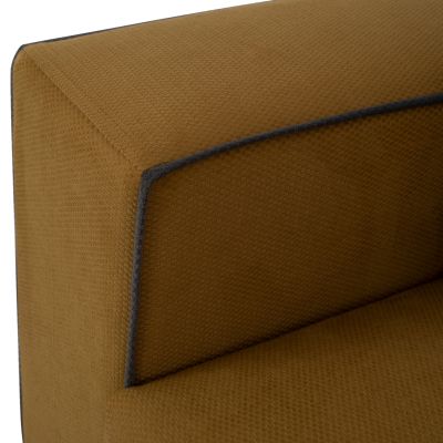 DIVA corner sofa, gold, high leg, 2pcs, right corner, stain-resistant and water-repellent fabric