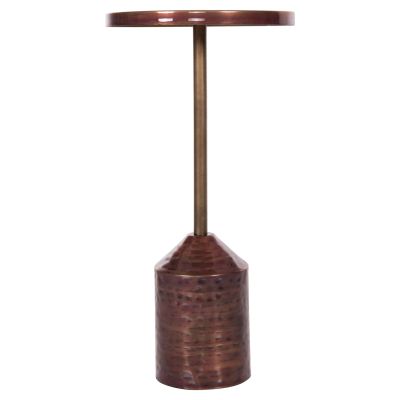 SIDE TABLE BOMBAY HM4251.06 METAL IN COPPER SHADES Φ25,5x51,5Hcm.