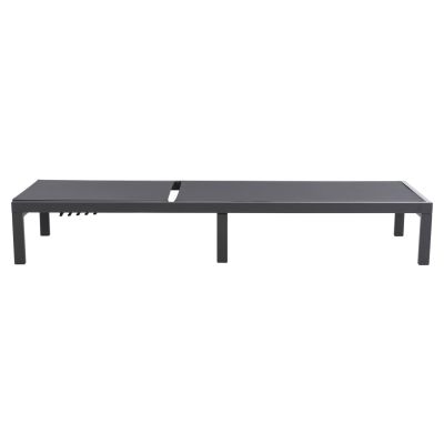 ALUMINUM SUNBED THATCHER HM5983.03 ANTHRACITE FRAME & TEXTILENE 196,5x64,5x92Hcm.