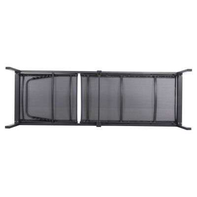 ALUMINUM SUNBED THATCHER HM5983.03 ANTHRACITE FRAME & TEXTILENE 196,5x64,5x92Hcm.