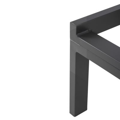 ALUMINUM SUNBED THATCHER HM5983.03 ANTHRACITE FRAME & TEXTILENE 196,5x64,5x92Hcm.