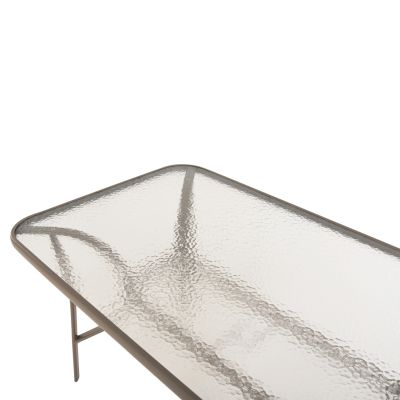 OUTDOOR DINING SET 5PCS BRUNO HM10727.04 METAL CHAIRS & TABLE 140x80cm CHAMPAGNE COLOR