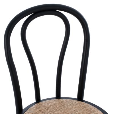 ΞΥΛΙΝΗ ΚΑΡΕΚΛΑ MONTREAL ΤΥΠΟΥ ΒΙΕΝΗΣ HM8914.02 ΑΠΟ ΞΥΛΟ ΟΞΙΑΣ ΣΕ ΧΡΩΜΑ ΜΑΥΡΟ 4 0x40x87Υ ек.