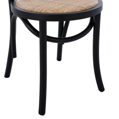 ΞΥΛΙΝΗ ΚΑΡΕΚΛΑ MONTREAL ΤΥΠΟΥ ΒΙΕΝΗΣ HM8914.02 ΑΠΟ ΞΥΛΟ ΟΞΙΑΣ ΣΕ ΧΡΩΜΑ ΜΑΥΡΟ 4 0x40x87Υ ек.