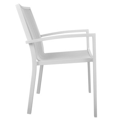 DINING CHAIR BRONCA HM5130.01 WHITE ALUMINUM 54,2x59x83,5Hcm.