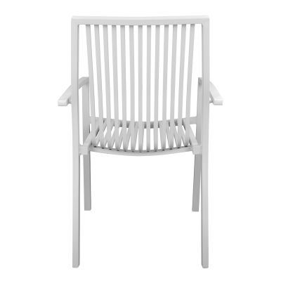 DINING CHAIR BRONCA HM5130.01 WHITE ALUMINUM 54,2x59x83,5Hcm.