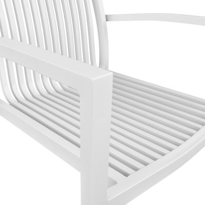 DINING CHAIR BRONCA HM5130.01 WHITE ALUMINUM 54,2x59x83,5Hcm.