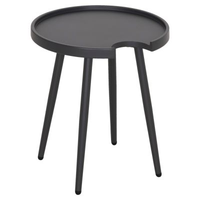OUTDOOR ROUND SIDE TABLE TEROC HM6433.01 ALUMINUM IN GREY Φ47x53Hcm.
