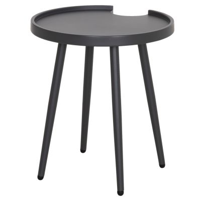 OUTDOOR ROUND SIDE TABLE TEROC HM6433.01 ALUMINUM IN GREY Φ47x53Hcm.