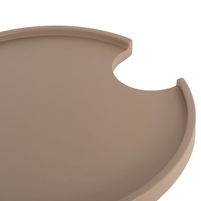 OUTDOOR ROUND SIDE TABLE TEROC HM6433.03 ALUMINUM IN CAPPUCCINO Φ47x53Hcm.