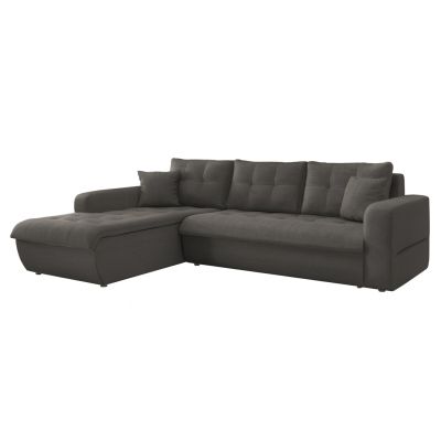 CORNER SOFABED LEFT KANSO HM3338.01L GREY FABRIC 244x188x80Hcm.