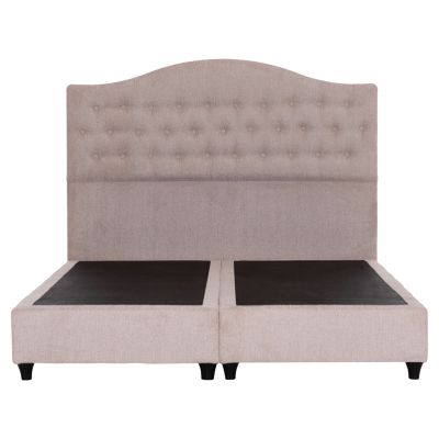 BED DOUBLE MALENA HM638.32 BEIGE FABRIC- FOR MATTRESS 150x200cm.