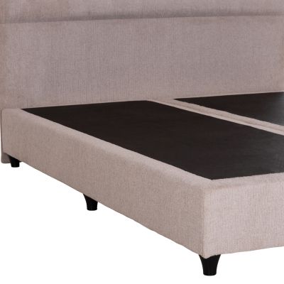 BED DOUBLE MALENA HM638.32 BEIGE FABRIC- FOR MATTRESS 150x200cm.
