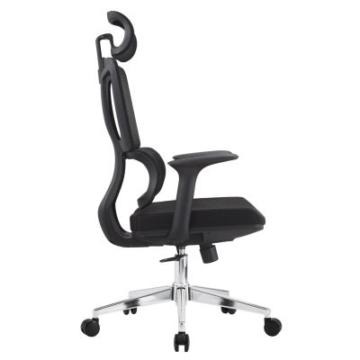 OFFICE CHAIR TASKMASTER HM1216.01 BLACK MESH FABRIC--CHROMED BASE 69x65x125Hcm.