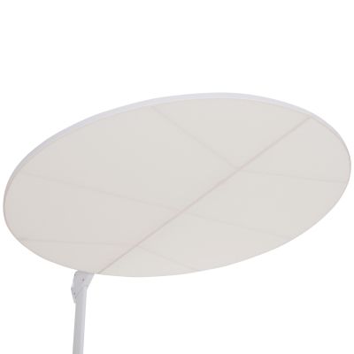 Въртящ се чадър Канопи ф2.2 м HM21285.02 бял алуминий и гранит