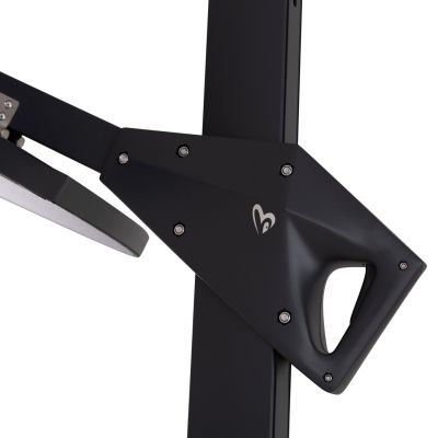 Въртящ се чадър Канопи ф2.2 м HM21285.01 графит алуминий и гранит