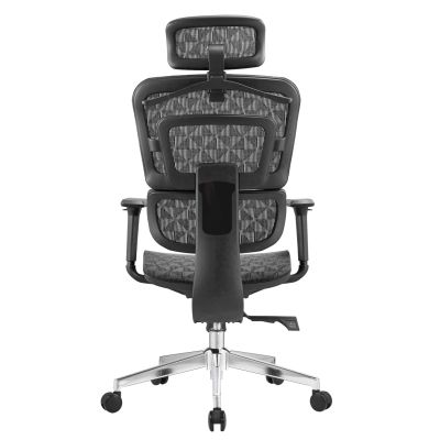 OFFICE CHAIR MODEN HM1215.01 BLACK MESH FABRIC--CHROMED BASE 68x69x126Hcm.