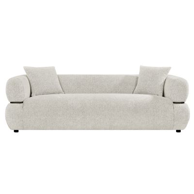 SOFA 3-SEATER ARCTIS HM3327.02 LIGHT BEIGE FABRIC 229x88x68Hcm.