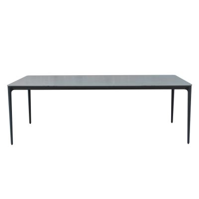 DINING TABLE STAD HM6557.01 GREY ALUMINUM FRAME & SINTERED STONE TOP 180x90x75Hcm.