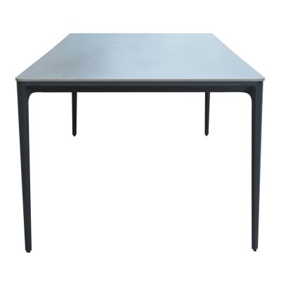 DINING TABLE STAD HM6558.01 GREY ALUMINUM FRAME & SINTERED STONE TOP 220x100x75Hcm.