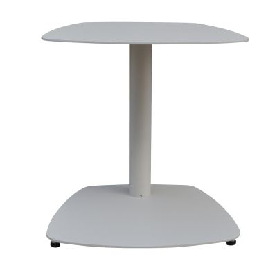 SUNBED SIDE TABLE CARET HM6563.02 ALUMINUM IN WHITE 40x39x40Hcm.
