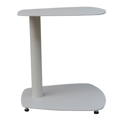 SUNBED SIDE TABLE CARET HM6563.02 ALUMINUM IN WHITE 40x39x40Hcm.