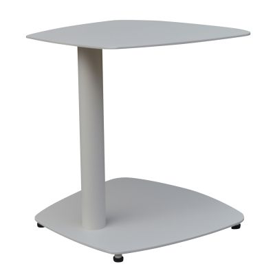 SUNBED SIDE TABLE CARET HM6563.02 ALUMINUM IN WHITE 40x39x40Hcm.