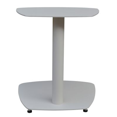 SUNBED SIDE TABLE CARET HM6563.02 ALUMINUM IN WHITE 40x39x40Hcm.