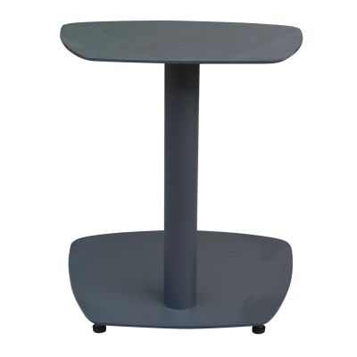 SUNBED SIDE TABLE CARET HM6563.01 ALUMINUM IN GREY 40x39x40Hcm.
