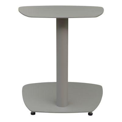SUNBED SIDE TABLE CARET HM6563.03 ALUMINUM IN LIGHT GREY (TAUPE) 40x39x40Hcm.