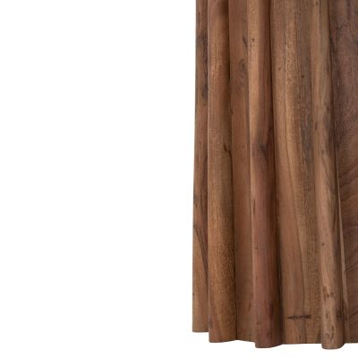 ТРАПЕЗНА МАСА ОВАЛНА DRAXX HM9689 АКАЦИЕВО ДЪРВО МАСИВ-ЧЕРЕН МРАМОР ПЛОТ 200x100x76Hcm.