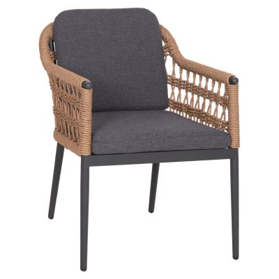 Градински стол Боксер HM6556.01 алуминий и ратан