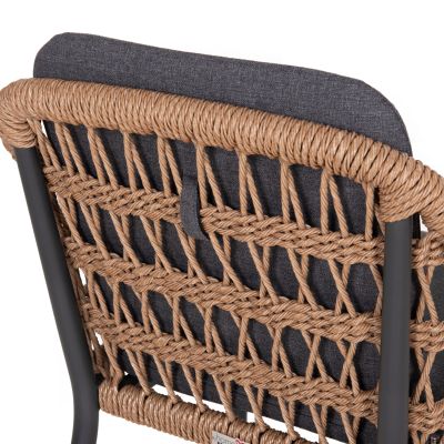 Градински стол Боксер HM6556.01 алуминий и ратан