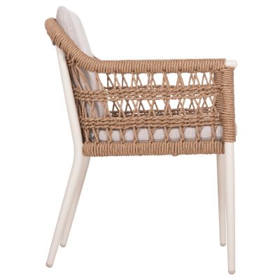 Градински стол Боксер HM6556.02 алуминий и ратан