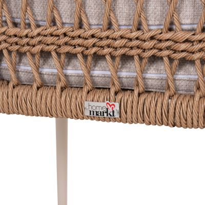 Градински стол Боксер HM6556.02 алуминий и ратан